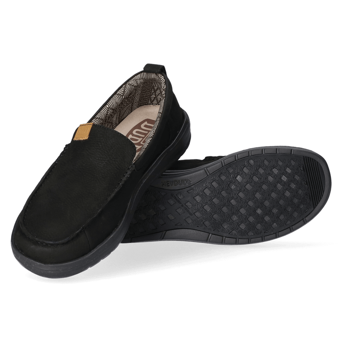 Wally Grip Moc Craft Leather Heren Mocassins Black