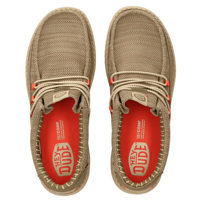 Wally Guard Stretch Sox Heren Instappers Burnt Olive/Multi