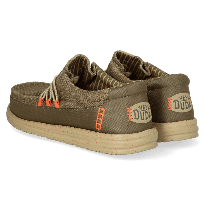 Wally Guard Stretch Sox Heren Instappers Burnt Olive/Multi