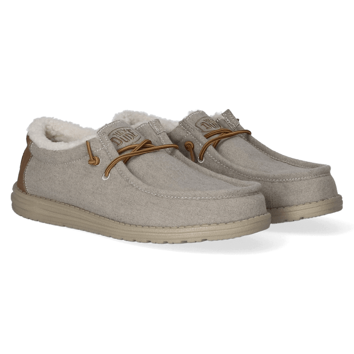 Wally Herringbone Heren Instappers Grey
