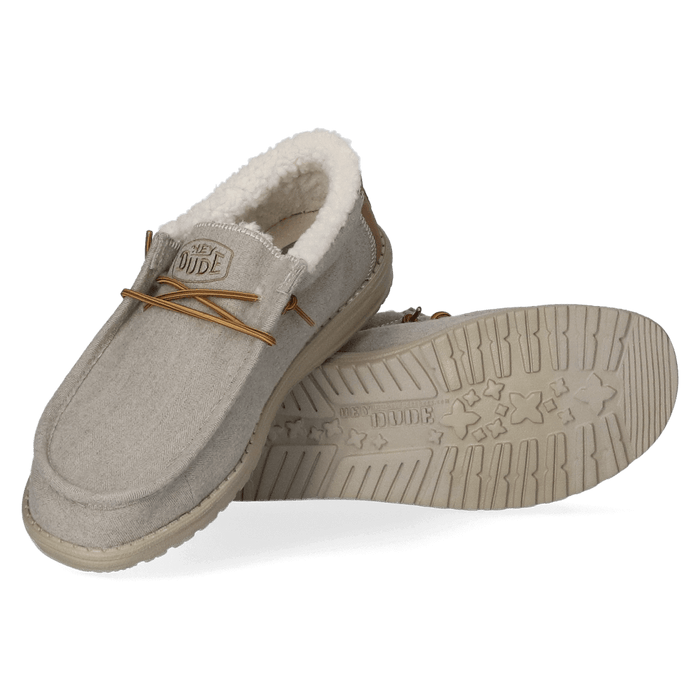 Wally Herringbone Heren Instappers Grey
