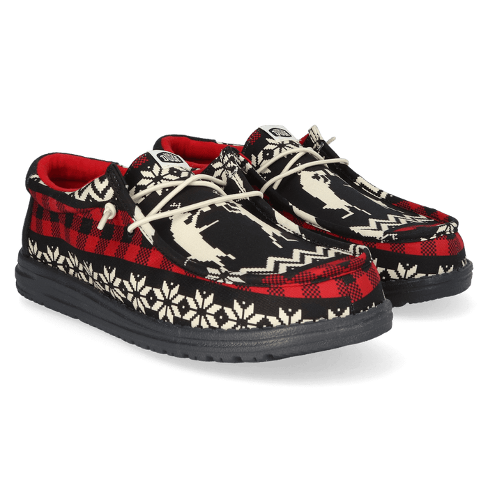Wally Holiday Cheers Heren Kerst Schoenen Black/Multi