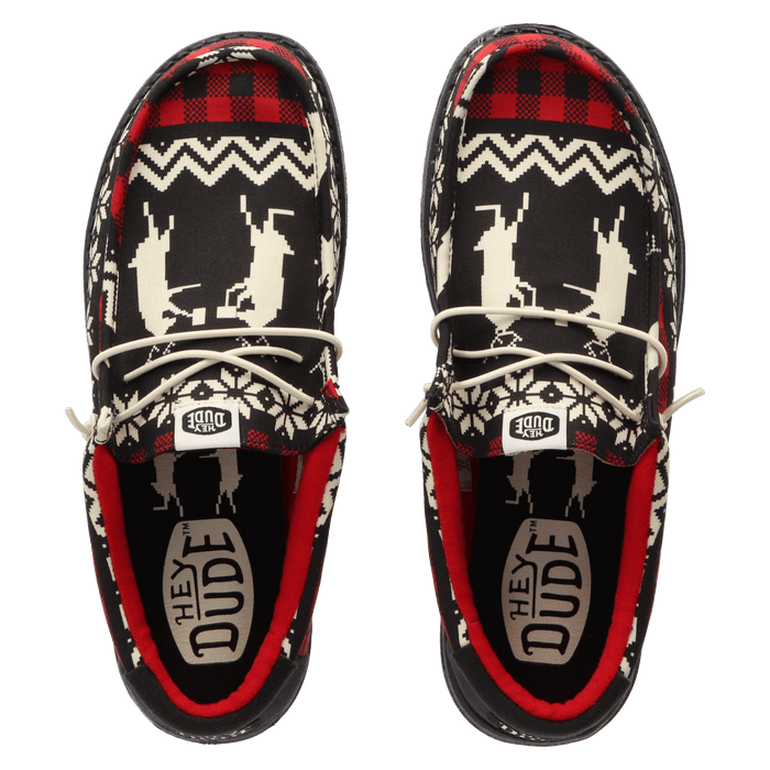 Wally Holiday Cheers Heren Kerst Schoenen Black/Multi