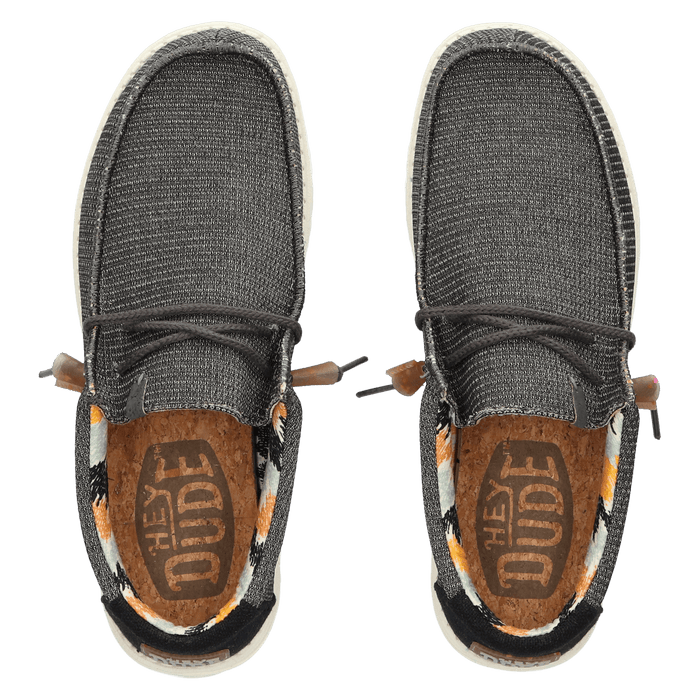 Wally Knit Heren Instappers Charcoal