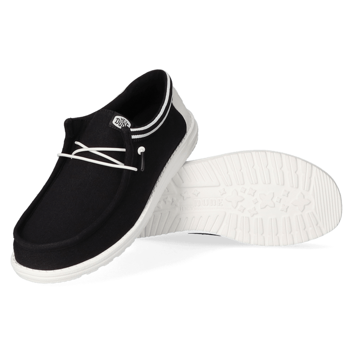 Wally Letterman Heren Instappers Black/White