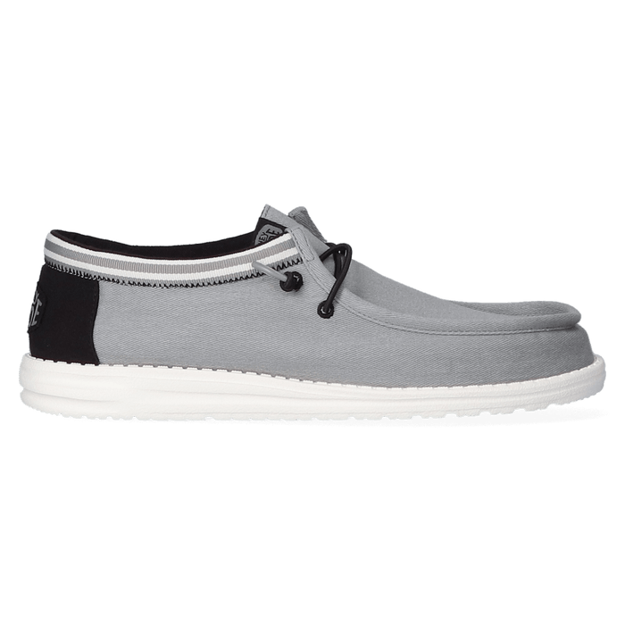 Wally Letterman Heren Instappers Light Grey/White