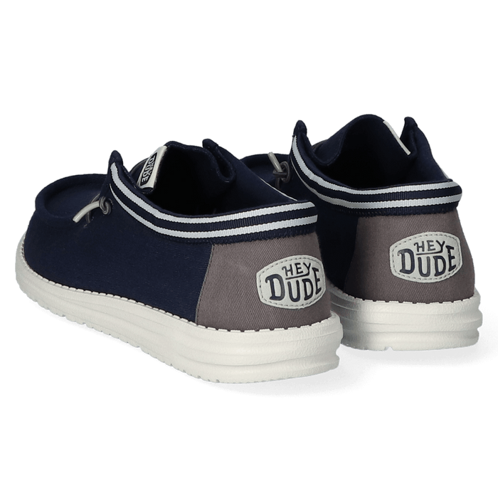 Wally Letterman Heren Instappers Navy/Grey