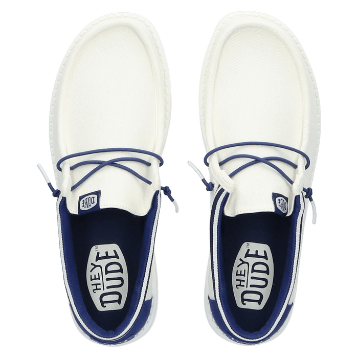 Wally Letterman Heren Instappers White/Blue