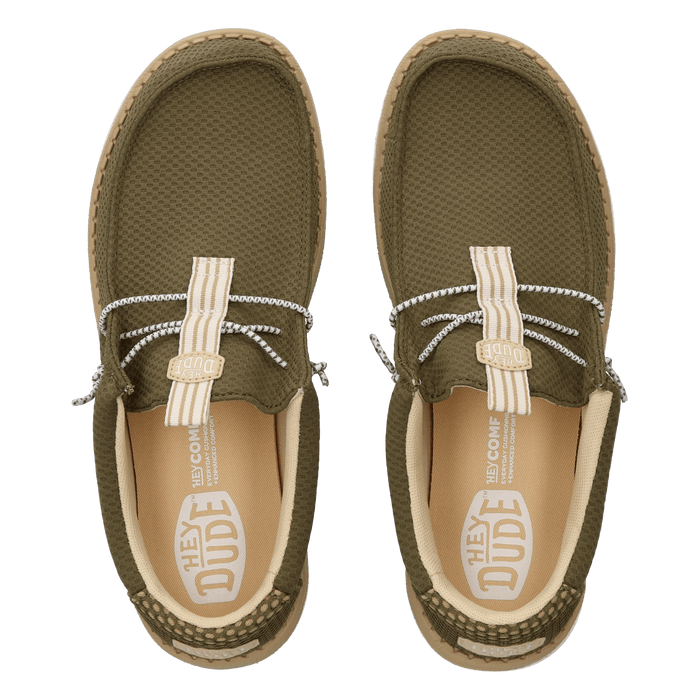 Wally Mesh Neutrals Heren Instappers Winter Green/Multi