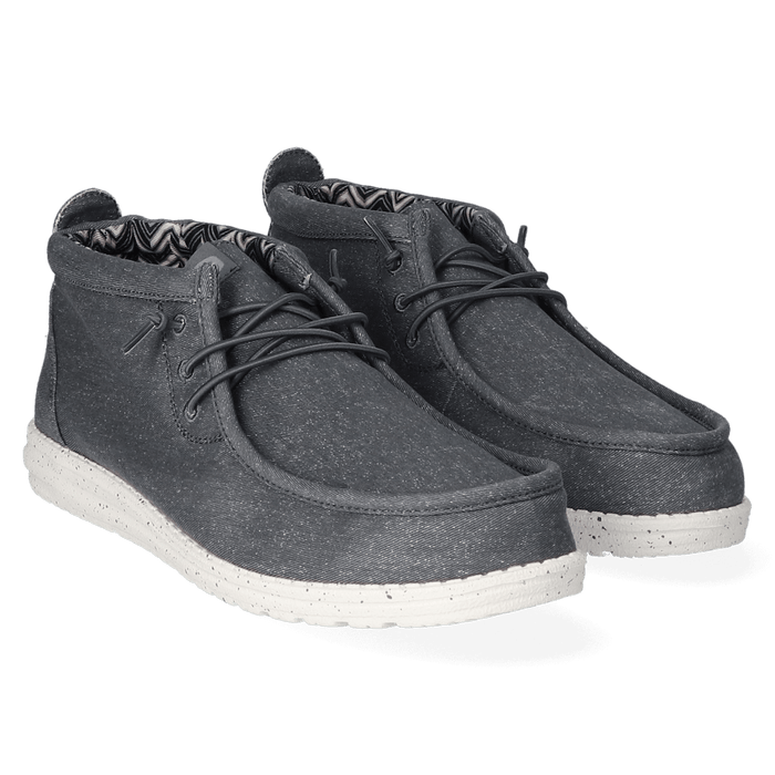 Wally Mid Canvas Heren Instappers Grey