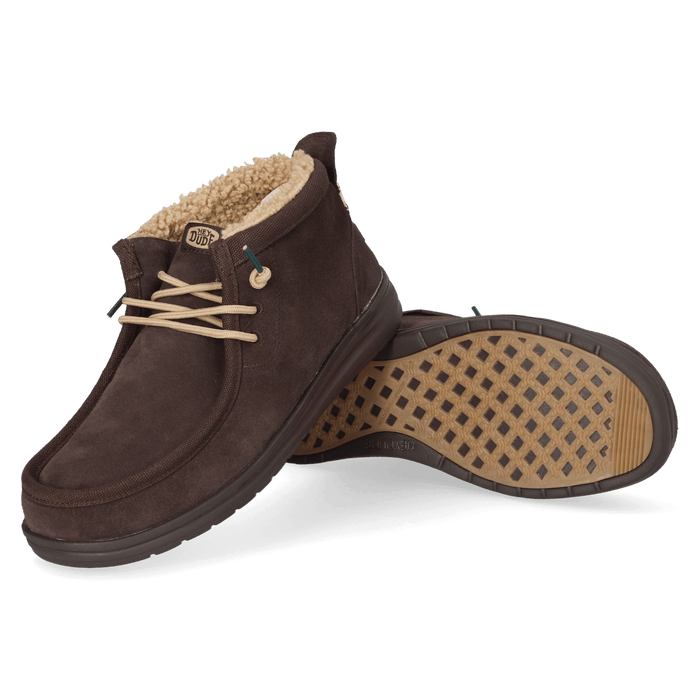 Wally Mid GripR Warmth Heren Instappers Mole Brown