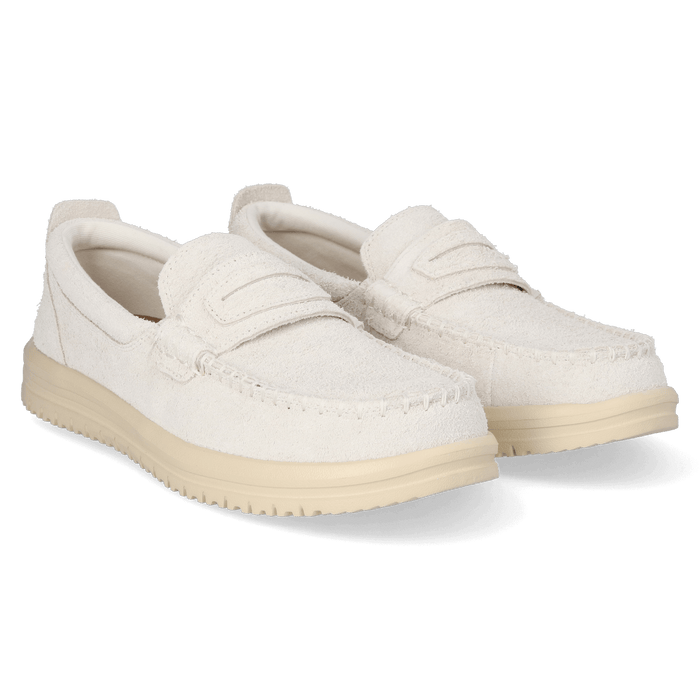 Wally NXT Heren Loafers Suede Egret/Wood Ash