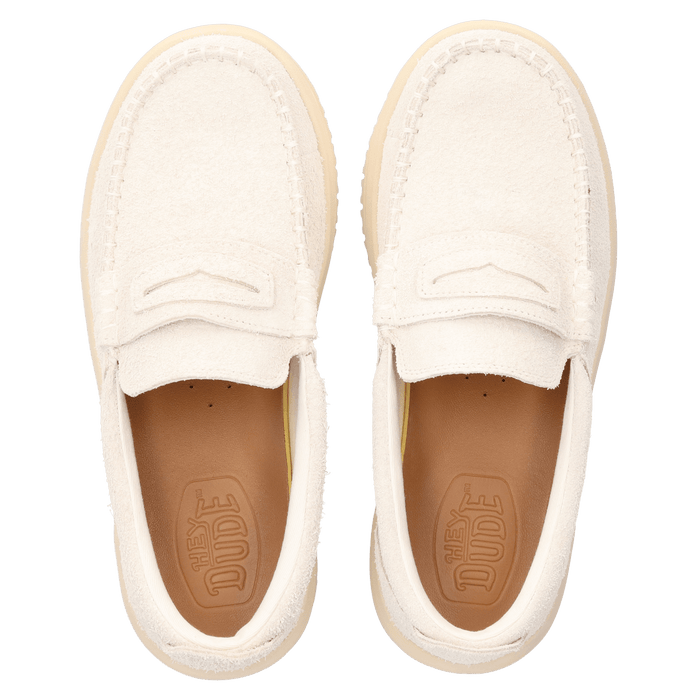 Wally NXT Heren Loafers Suede Egret/Wood Ash