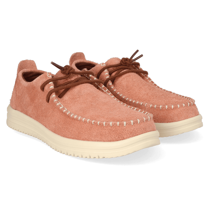 Wally NXT Moc Heren Mocassins Suede Copper Brown/Wood Ash