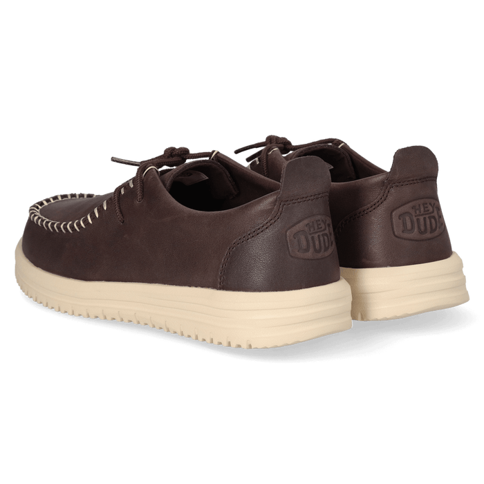 Wally NXT Moc Leather Heren Mocassins Black/Wood Ash