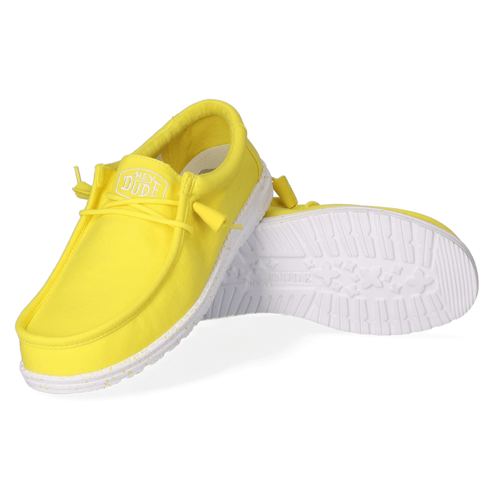 Wally Slub Canvas Heren Instappers Empire Yellow