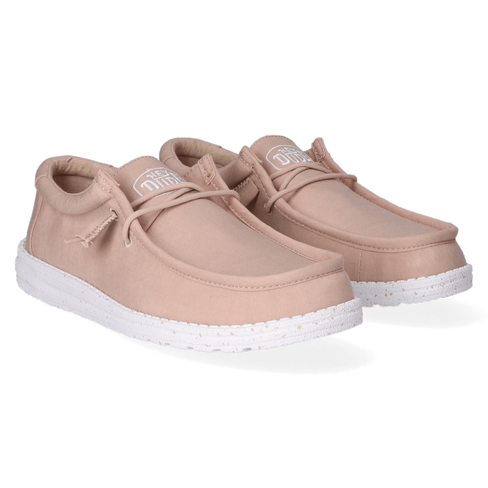 Wally Slub Canvas Heren Instappers Tan