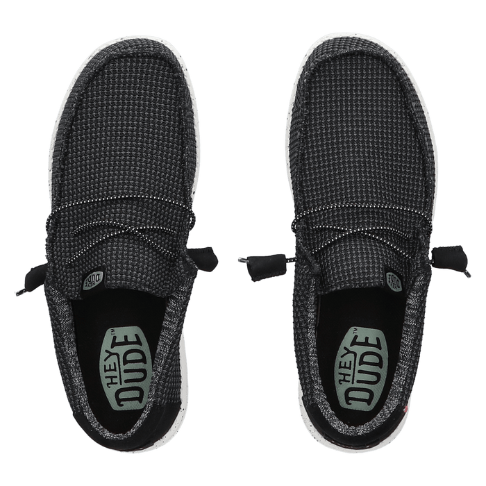 Wally Sport Mesh Heren Instappers Black/White