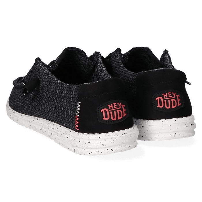 Wally Sport Mesh Heren Instappers Black/White