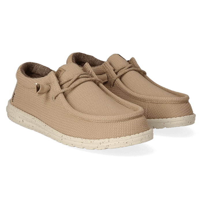 Wally Sport Mesh Heren Instappers Tan/White