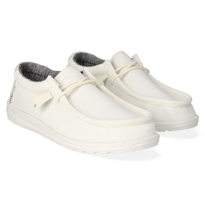 Wally Sport Mesh Heren Instappers White/White