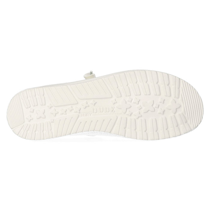 Wally Sport Mesh Heren Instappers White/White