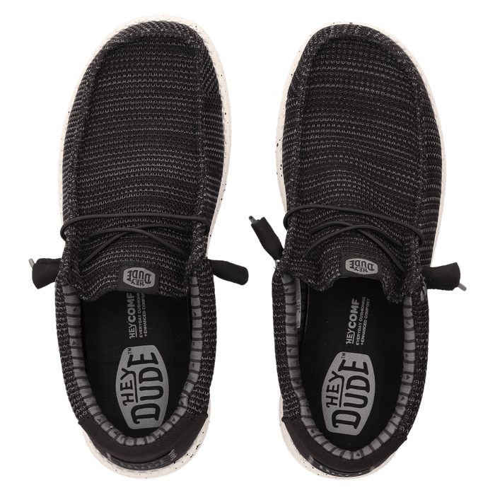 Wally Stretch Sox Heren Instappers Black/White