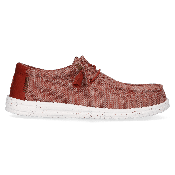 Wally Stretch Sox Heren Instappers Burnt Red/Multi