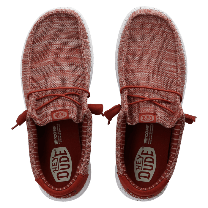 Wally Stretch Sox Heren Instappers Burnt Red/Multi
