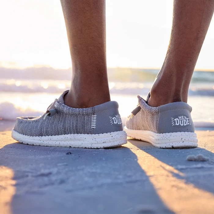 Wally Stretch Sox Heren Instappers Grey