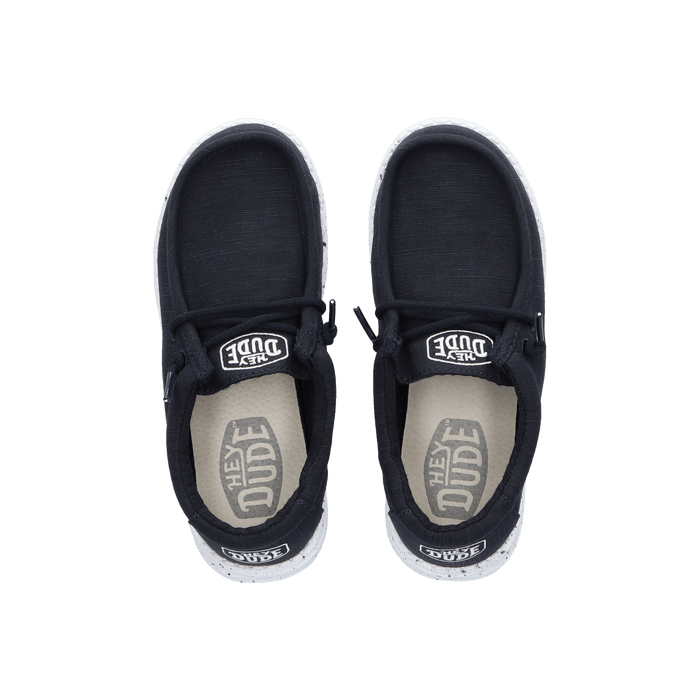 Wally Youth Slub Canvas Jongens Instappers Navy