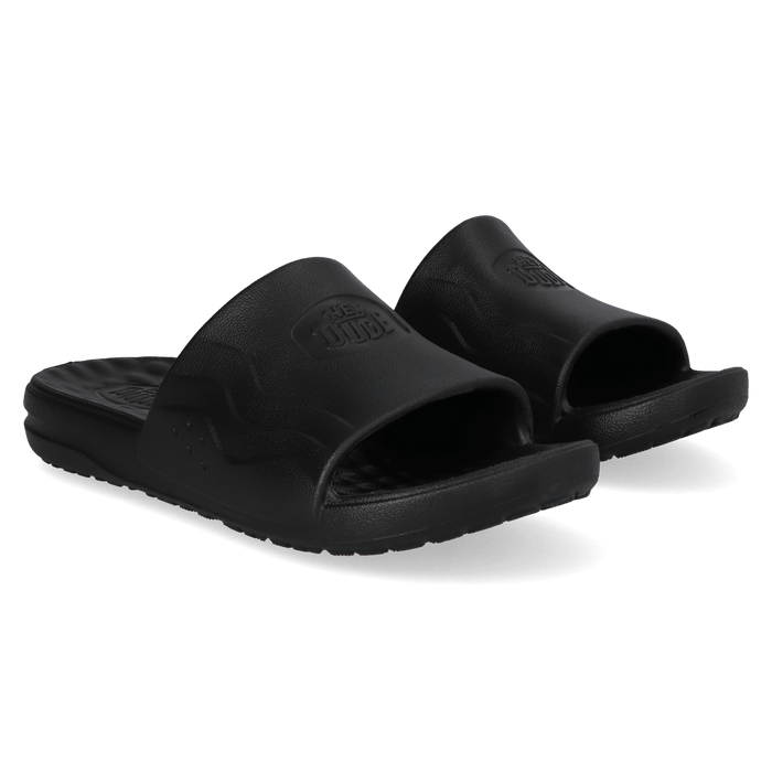 Wave Slide Heren Slippers Black