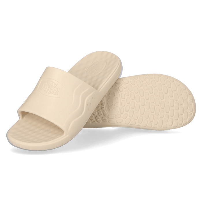 Wave Slide Heren Slippers White/Bone