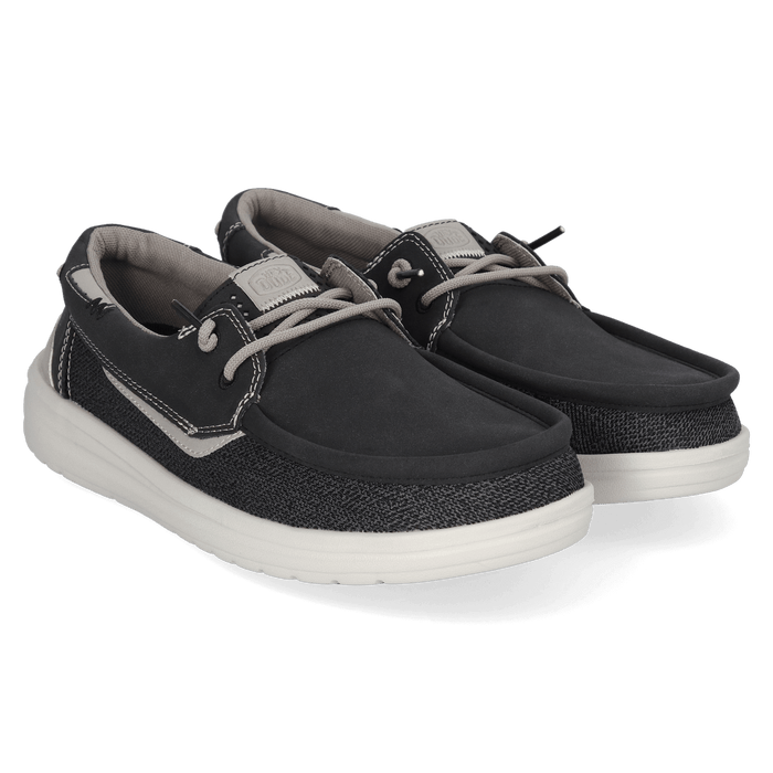 Welsh Grip Classic Mesh Heren Loafers Black/Storm Grey