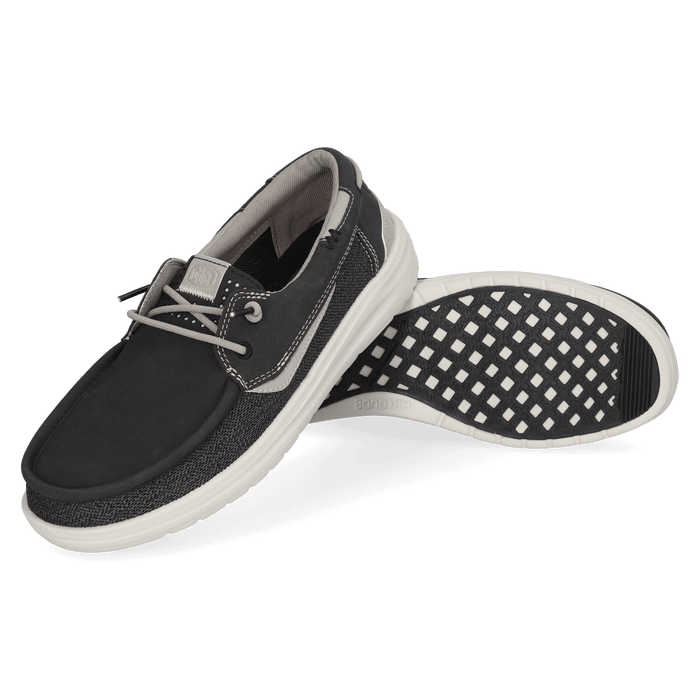 Welsh Grip Classic Mesh Heren Loafers Black/Storm Grey