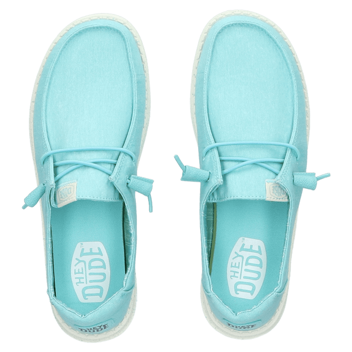 Wendy Canvas Dames Instappers Turquoise
