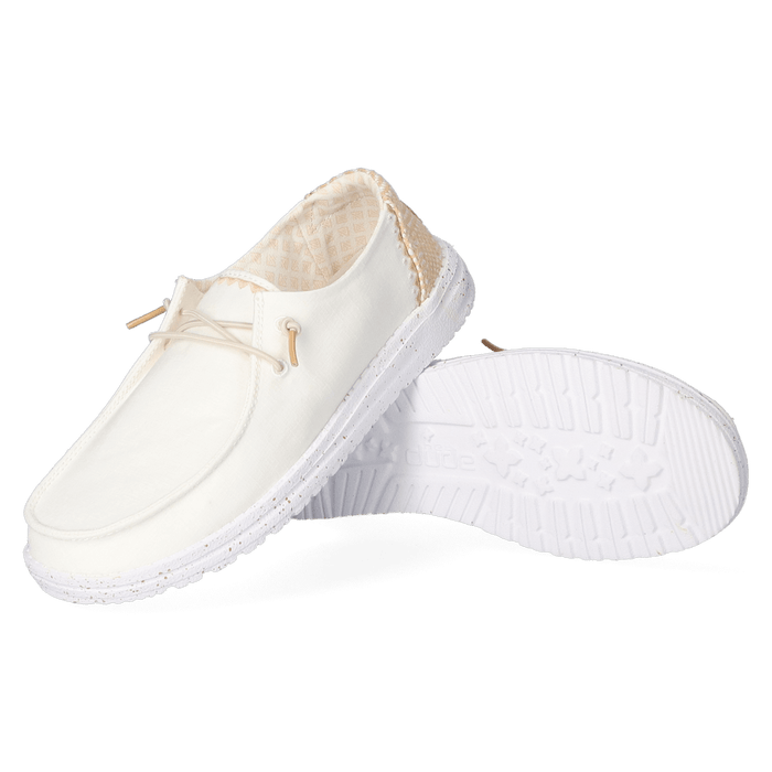 Wendy Chambray Dames Instappers White Sand