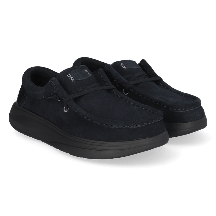 Wendy Comf Suede Dames Instappers Black