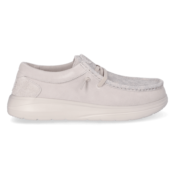 Wendy Comf Suede Lace Print Dames Instappers Lilac