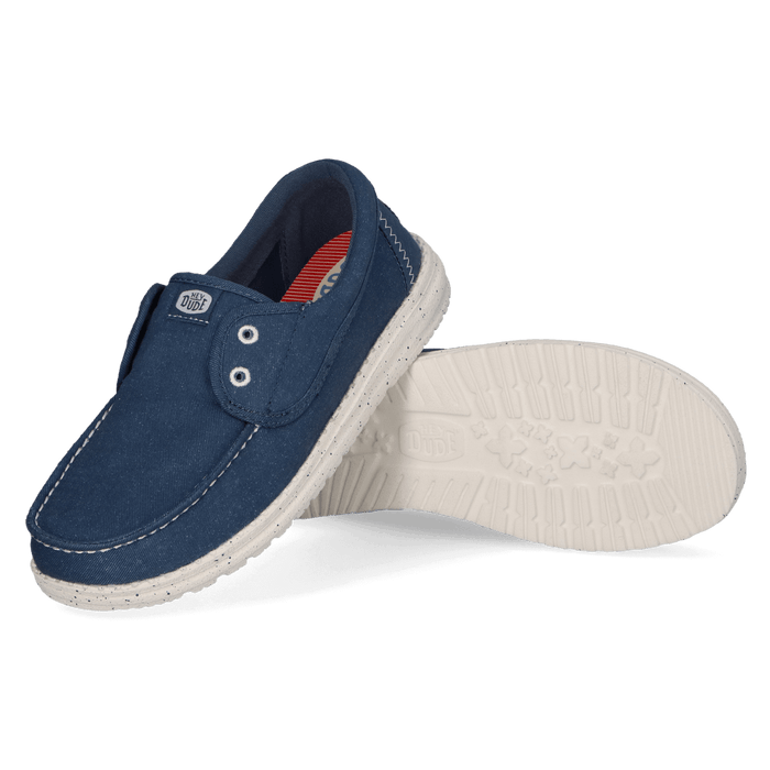 Wendy Cru Stretch Canvas Dames Loafers Ensign Blue