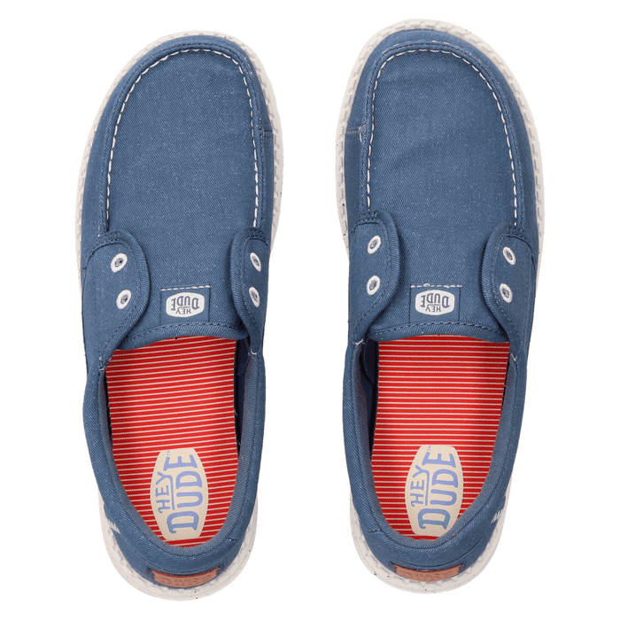Wendy Cru Stretch Canvas Dames Loafers Ensign Blue