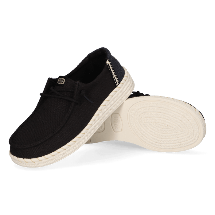Wendy Espadrille Woven Dames Instappers Black