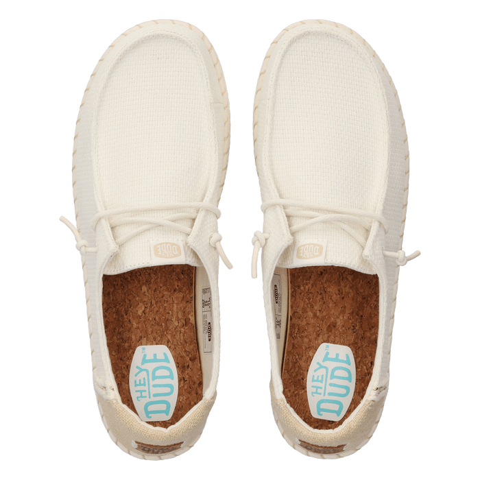 Wendy Espadrille Woven Dames Instappers White