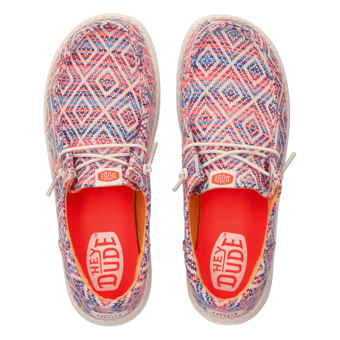 Wendy Funk Surf Dames Instappers Baja Blue/Pink/Multi