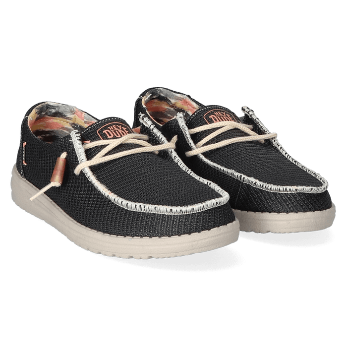 Wendy Knit Dames Instappers Black
