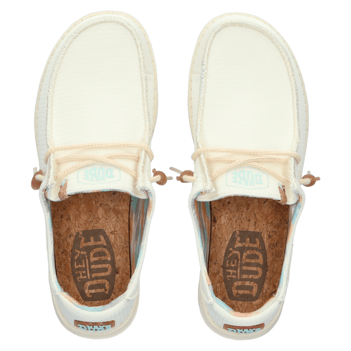 Wendy Knit Dames Instappers White