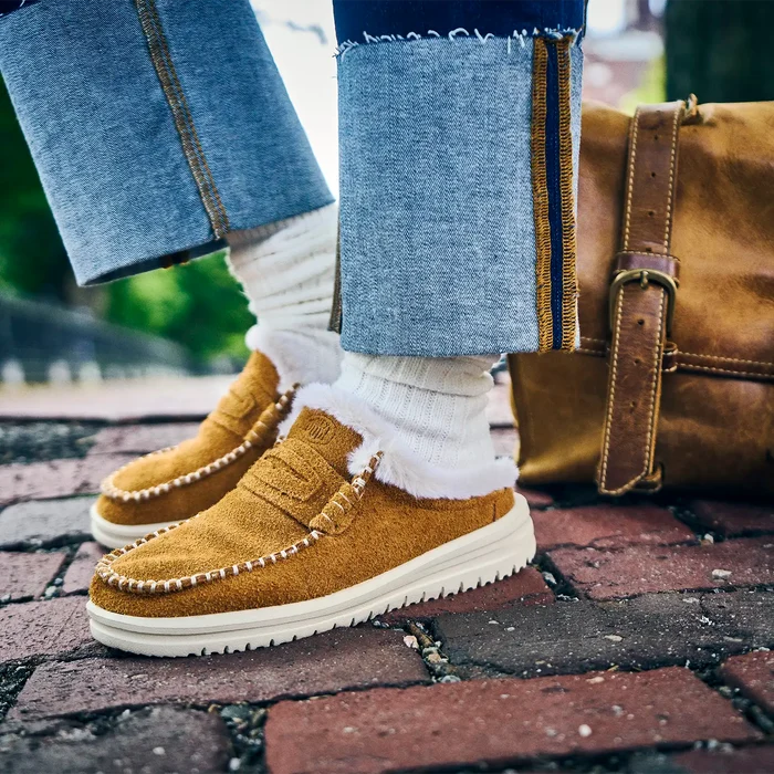 Wendy NXT Mule Dames Instappers Spice Brown/Wood Ash