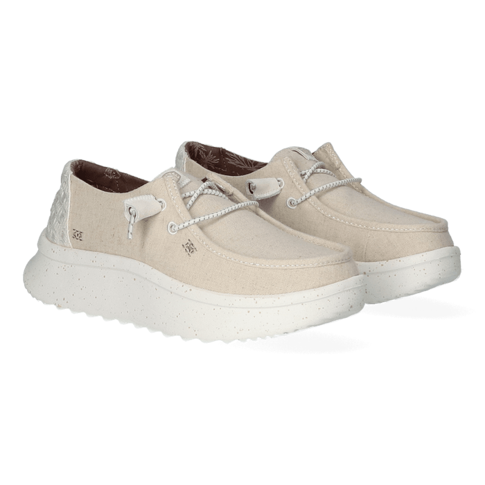Wendy Peak Chambray Dames Instappers Cream