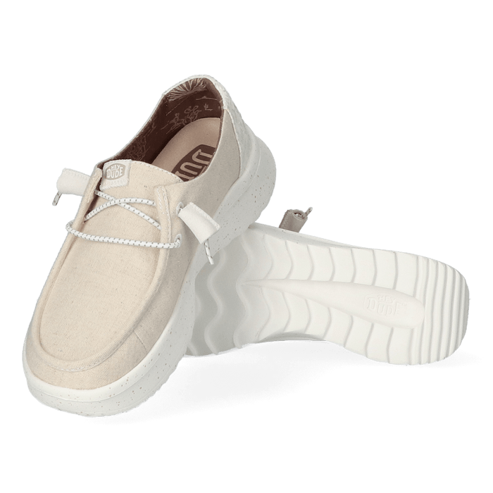 Wendy Peak Chambray Dames Instappers Cream