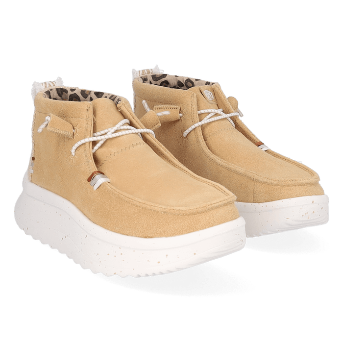 Wendy Peak Hi Suede Dames Instappers Tan